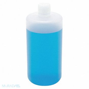 LAB SAFETY SUPPLY Bottle 1000mL Plastic Narrow PK6, 8AXC7