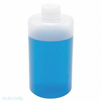LAB SAFETY SUPPLY Bottle 2000mL Plastic Narrow PK6, 8AXC8