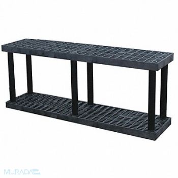 STRUCTURAL PLASTICS Plastic Shlvng Open Starter 48 H 2 Shelf, 8AZE2