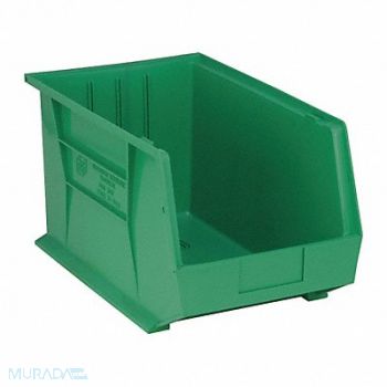 QUANTUM STORAGE SYSTEMS F0609 Hang and Stack Bin Green PP 10 in, 8C477