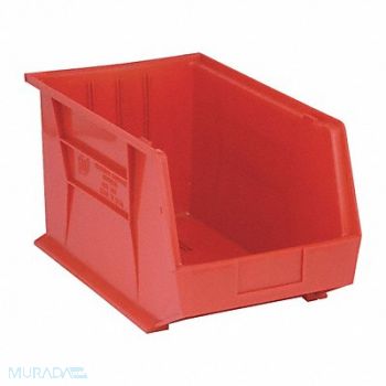 QUANTUM STORAGE SYSTEMS F0609 Hang and Stack Bin Red PP 10 in, 8C480