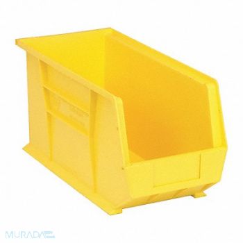 QUANTUM STORAGE SYSTEMS F0610 Hang and Stack Bin Yellow PP 9 in, 8C488