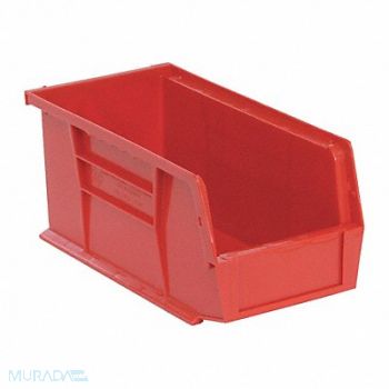 QUANTUM STORAGE SYSTEMS F0600 Hang and Stack Bin Red PP 5 in, 8CA60