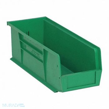 QUANTUM STORAGE SYSTEMS F0602 Hang and Stack Bin Green PP 5 in, 8CA71