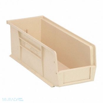 QUANTUM STORAGE SYSTEMS F0602 Hang and Stack Bin Ivory PP 5 in, 8CA72