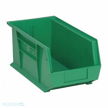 QUANTUM STORAGE SYSTEMS F0605 Hang and Stack Bin Green PP 7 in, 8CA75