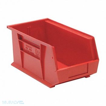 QUANTUM STORAGE SYSTEMS F0605 Hang and Stack Bin Red PP 7 in, 8CA76