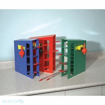 HEATHROW SCIENTIFIC Pipette Rack 1x4 Blue 15-3/4 x 11-1/2, 8CCA0