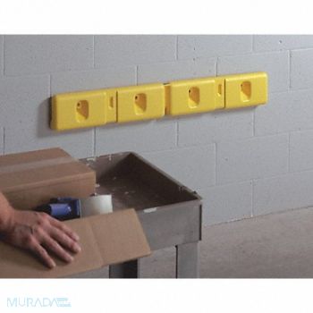 GRAINGER APPROVED Wall Protector Yellow PK2, 9AF25