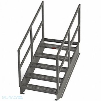GRAINGER APPROVED Stair Unit Carbon Steel 5 Steps, 8CEX3