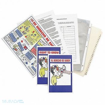 BRADY RTK Poster Chemical/Hazmat Training PK10, 9WKL4