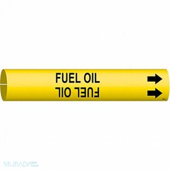 BRADY Pipe Marker Fuel Oil 7/8 in H 7/8 in W, 8CLT2
