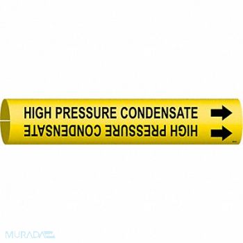 BRADY Pipe Marker High Pressure Condensate, 8CM98