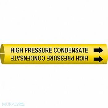 BRADY Pipe Marker High Pressure Condensate, 8CR71