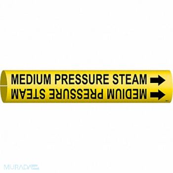 BRADY Pipe Mrkr Medium Prssr Steam 2in H 2in W, 8CR75