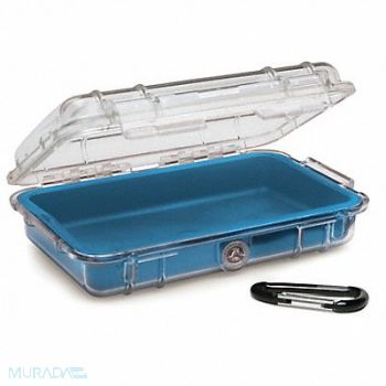 PELICAN Micro Case Blue 7-1/2 Hx5-1/16 Wx2-1/8 D, 8CW28