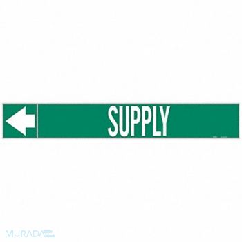 BRADY Pipe Marker Supply 1 in H 8 in W, 8CWU3