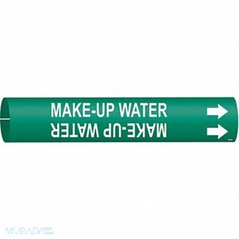 BRADY Pipe Markr Make Up Water 7/8in H 7/8in W, 8CWX3