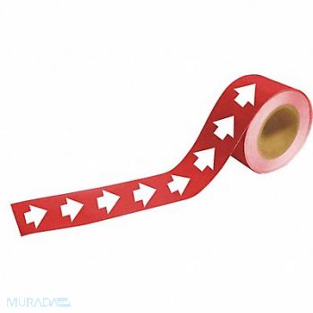 BRADY Pipe Marker Arrow 2 in H 12 in W, 8CYE2