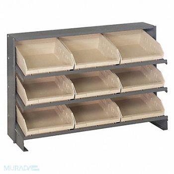 QUANTUM STORAGE SYSTEMS E1543 Bench Pick Rack 12x21x36in Ivory, 8CZW8