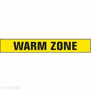 PRESCO PRODUCTS CO Barricade Tape w/Reel Warm Zone 1000 ft, 8DA23