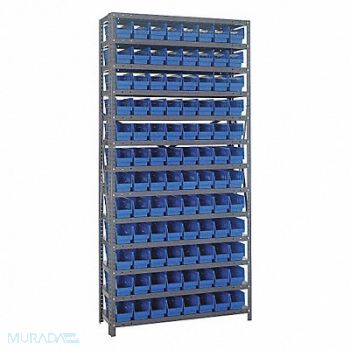 QUANTUM STORAGE SYSTEMS E1506 Bin Shlvng 12inx75inx36in Blue, 8DDV3