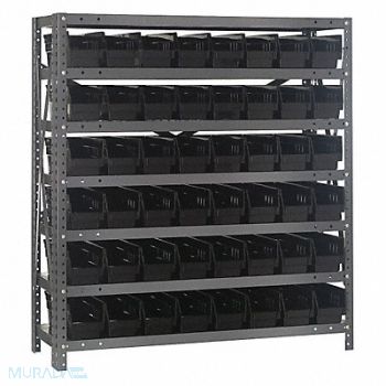 QUANTUM STORAGE SYSTEMS E1522 Bin Shlvng 18inx39inx36in Black, 8DFJ5