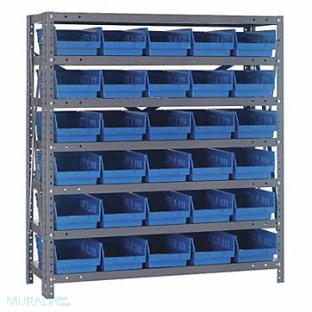 QUANTUM STORAGE SYSTEMS E1523 Bin Shlvng 18inx39inx36in Blue, 8DFJ9