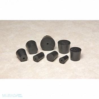 GRAINGER APPROVED Stopper 25mm Black PK10, 9K996