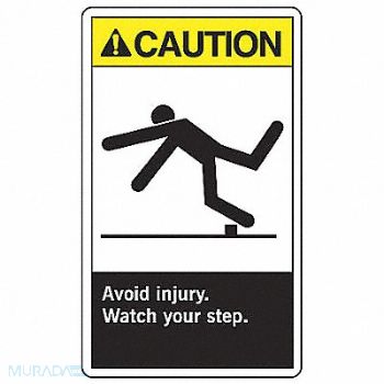 ACCUFORM Safety Label 5 inx3 1/2 in Vinyl PK5, 8RWF6