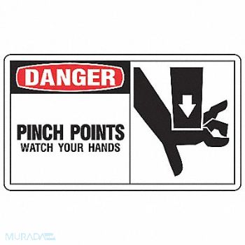 ACCUFORM Safety Label 3 1/2 inx5 in Vinyl PK5, 8F782