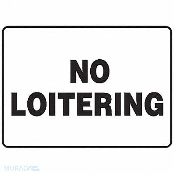 ACCUFORM No Loitering Sign 7 X10 Plastic, 772R66