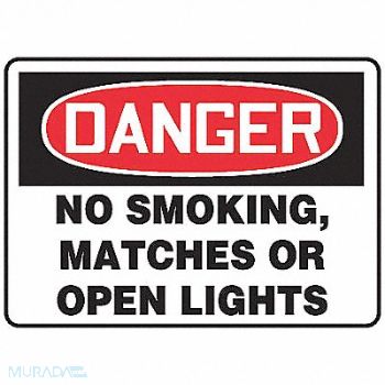 ACCUFORM Danger No Smoking Sign 10X14 PLSTC, 772U86