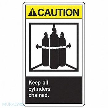 ACCUFORM Safety Label 5 inx3 1/2 in Vinyl PK5, 8RWF2