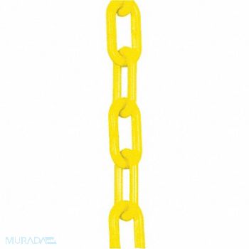 MR. CHAIN E1224 Plastic Chain 1-1/2 In x 300 ft Yellow, 8DLR5