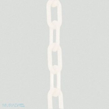 MR. CHAIN E1222 Plastic Chain 2 In x 100 ft White, 8DLR6