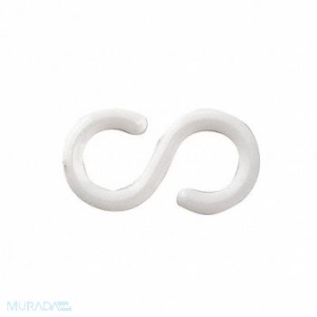 MR. CHAIN E1240 S-Hook 2 in White Acetal PK10, 8DNF3