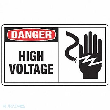 ACCUFORM Safety Label 3 1/2 inx5 in Vinyl PK5, 9JAC6