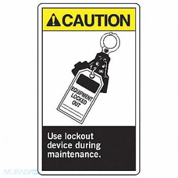 ACCUFORM Safety Label 5 inx3 1/2 in Vinyl PK5, 9WJH2