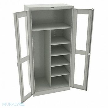 TENNSCO Combo Wardrobe Cab 78 H 36 W Light Gray, 8DPX4