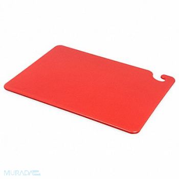 SAN JAMAR Cutting Board 20 x 15 x 1/2 In Red, 8DT02