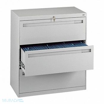 TENNSCO File Cabinet 36 in 3 Drawer Grey, 8DTD1