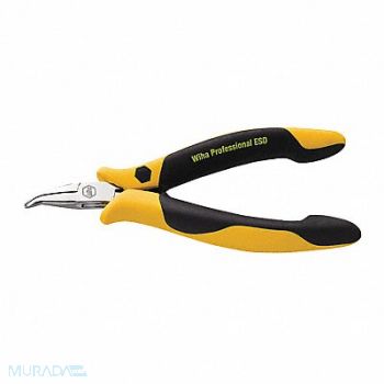 WIHA Bent Needle Nose Plier 4-3/4 L Smooth, 8DTM7