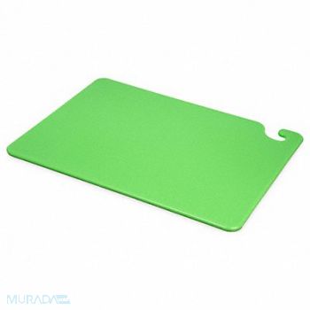 SAN JAMAR Cutting Board 20 x 15 x 1/2 In Green, 8DW35