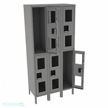 TENNSCO Wrdrb Lckr 2x3Lckr Gray 78 x36 x18 Assm, 8DXK0