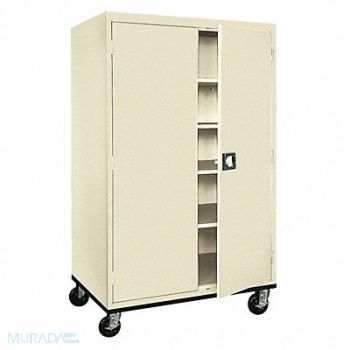 SANDUSKY Storage Cabinet 78 x46 x24 Putty 2Shlv, 8DYK6