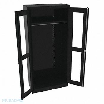 TENNSCO Wardrobe Cabinet 78 H 36 W Black, 8E328