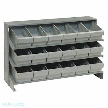 QUANTUM STORAGE SYSTEMS F1586 Bench Pick Rack 12x21x36in Gray, 8EAP2