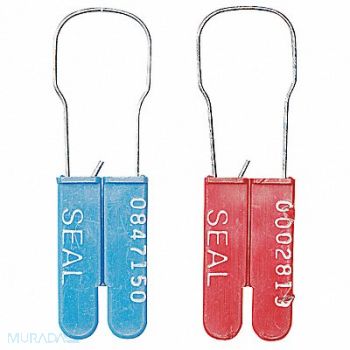 BROOKS Padlock Seal Plastic Orange PK100, 8W993