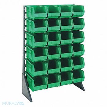 QUANTUM STORAGE SYSTEMS F1613 BinRailFlrRck 15inx54inx36in LdCp 50 lb, 8EK76